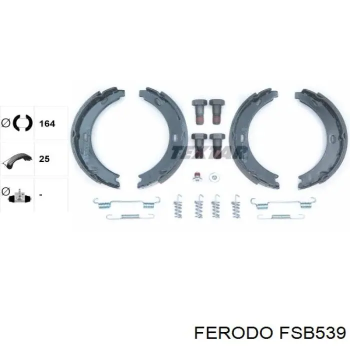 FSB539 Ferodo колодки ручника/стоянкового гальма