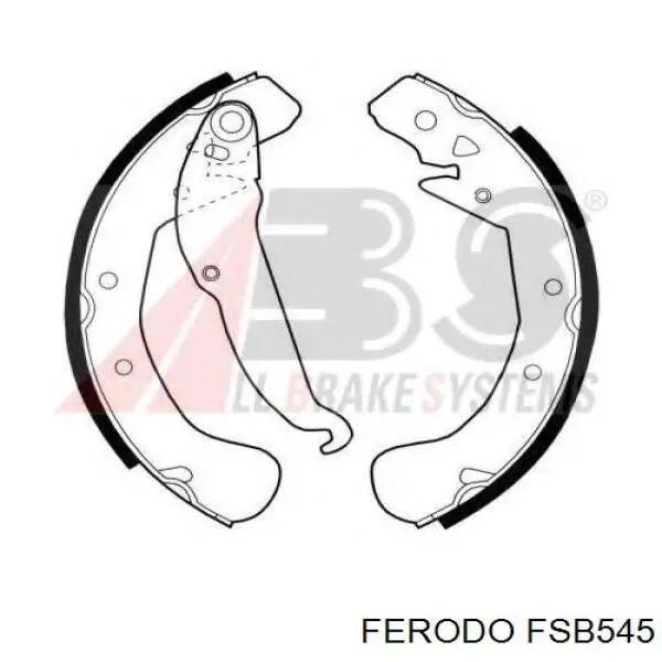 Колодки гальмові задні, барабанні Ferodo FSB545 ціна, від 27.85 USD
