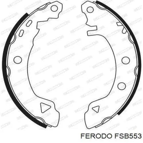 FSB553 Ferodo колодки гальмові задні, барабанні