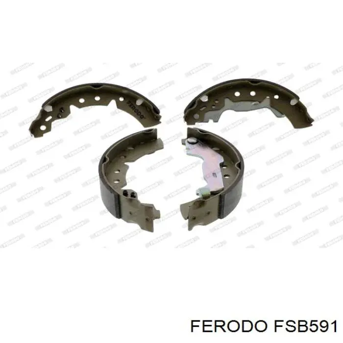 FSB591 Ferodo колодки гальмові задні, барабанні