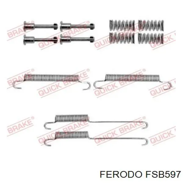 Колодки ручника / стоянкового гальма Ferodo FSB597 ціна, від 24.16 USD