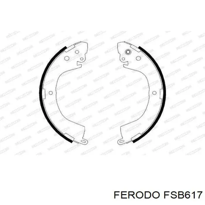 Колодки гальмові задні, барабанні FSB617 Ferodo