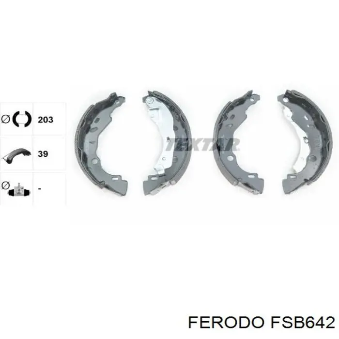 Колодки гальмові задні, барабанні Ferodo FSB642 ціна, від 29.48 USD