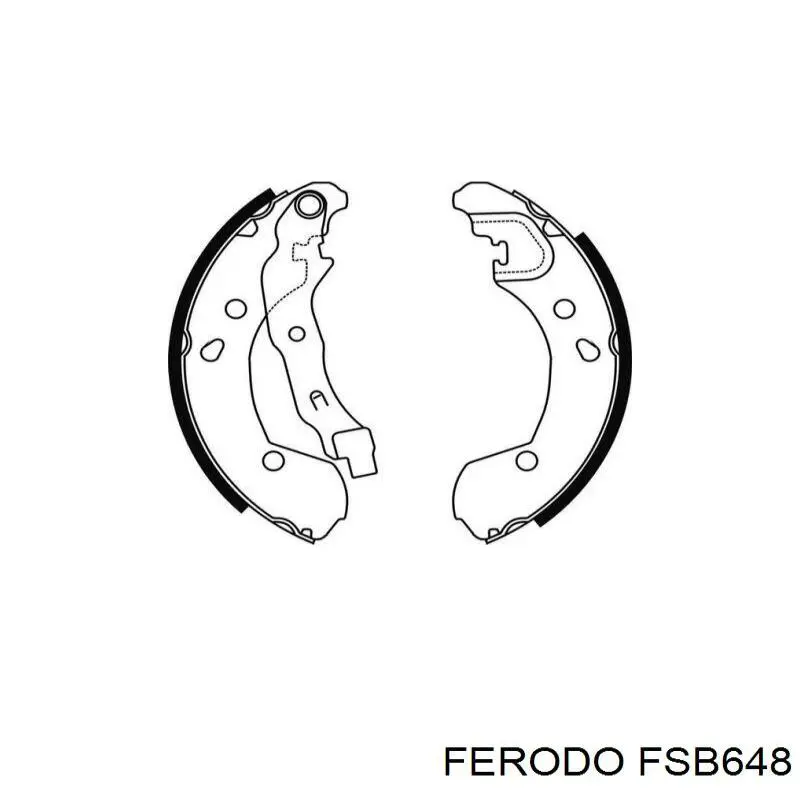 Гальма робочі задні ножні і гальмівні барабани Ferodo FSB648
