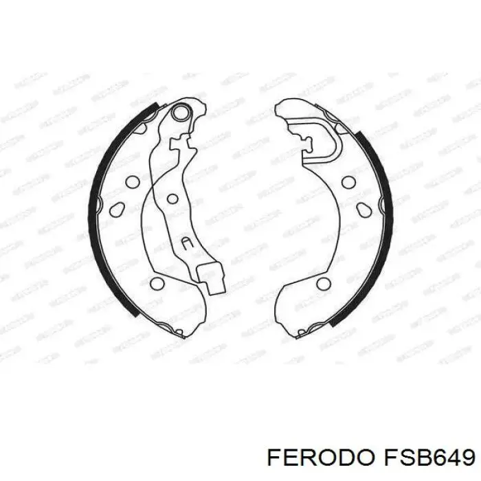 Колодки гальмові задні, барабанні Ferodo FSB649 ціна, від 27.25 USD