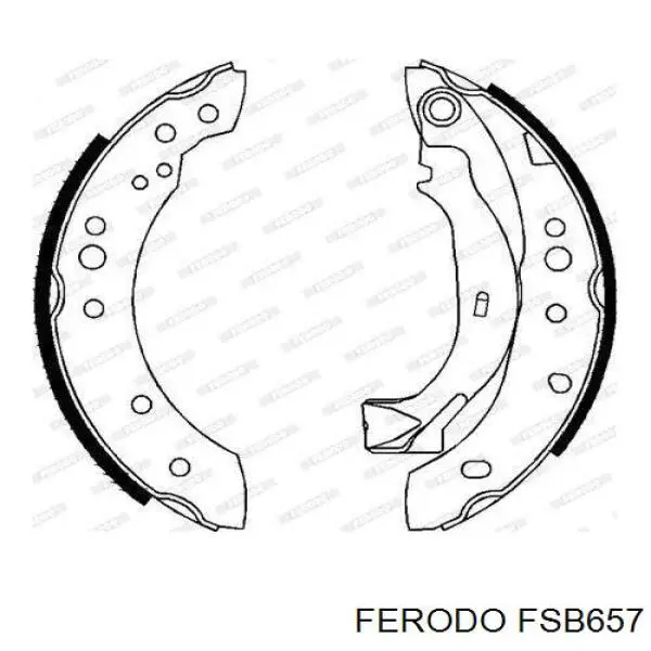 Гальма робочі задні ножні і гальмівні барабани Ferodo FSB657