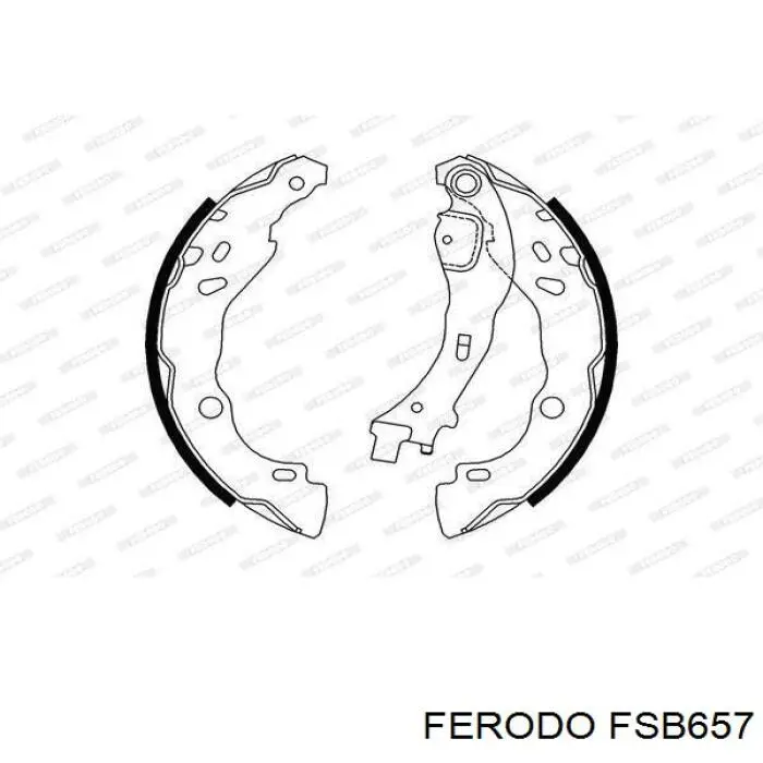 FSB657 Ferodo Колодки гальмівні задні, барабанні