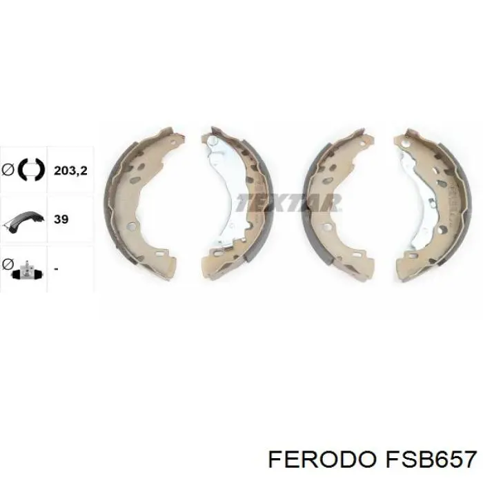 Колодки гальмові задні, барабанні Ferodo FSB657 ціна, від 20.98 USD