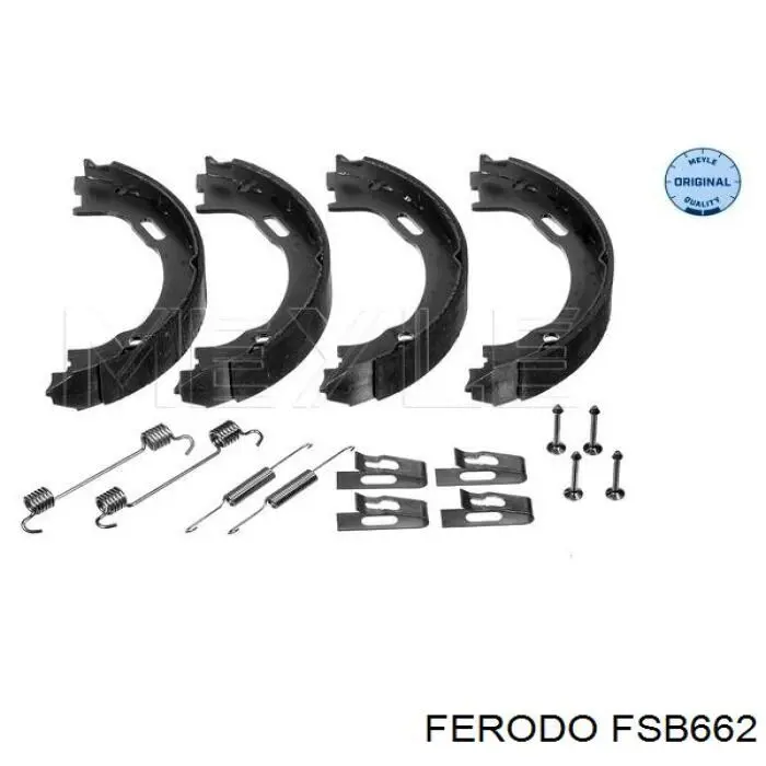 Колодки ручника / стоянкового гальма Ferodo FSB662 ціна, від 30.99 USD