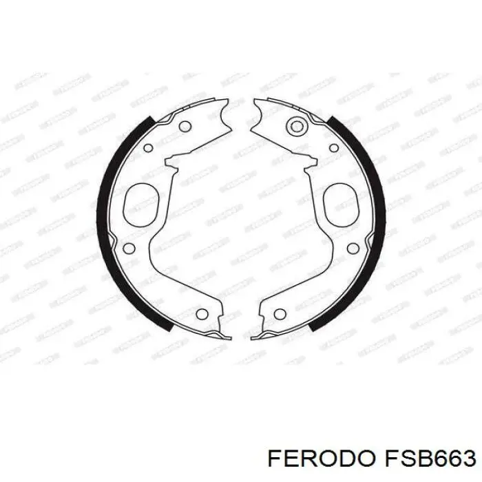 FSB663 Ferodo колодки ручника/стоянкового гальма