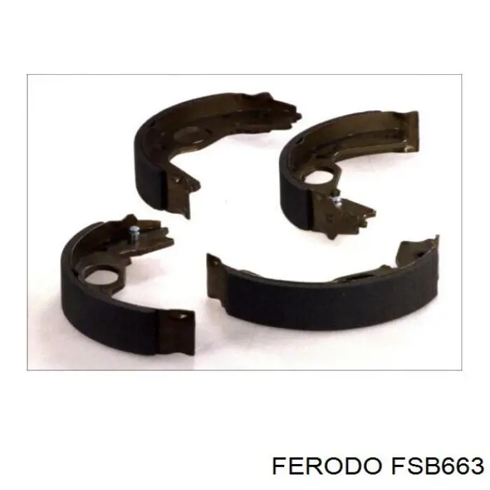 Колодки ручника / стоянкового гальма Ferodo FSB663 ціна, від 33.49 USD
