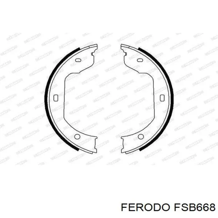 Колодки ручника / стоянкового гальма Ferodo FSB668 ціна, від 27.92 USD