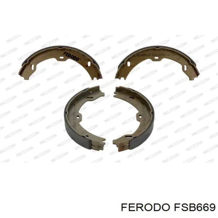 FSB669 Ferodo колодки ручника/стоянкового гальма