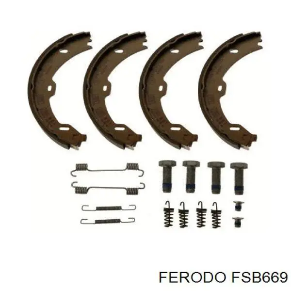 Колодки ручника / стоянкового гальма Ferodo FSB669 ціна, від 29.06 USD