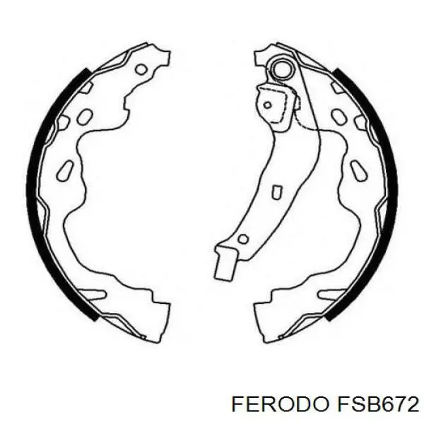 Купити FSB672 Ferodo Колодки гальмові задні, барабанні