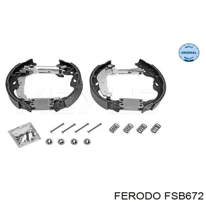 Колодки гальмові задні, барабанні FSB672 Ferodo