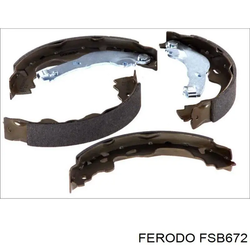 FSB672 Ferodo Колодки тормозные задние, барабанные (BOSCH)
