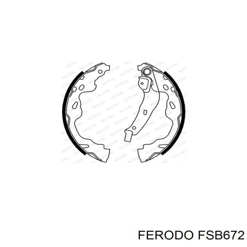 Колодки гальмові задні, барабанні Ferodo FSB672 ціна, від 25.34 USD