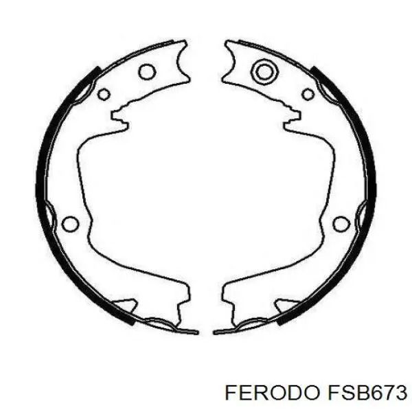 Колодки ручника / стоянкового гальма Ferodo FSB673 ціна, від 24.21 USD