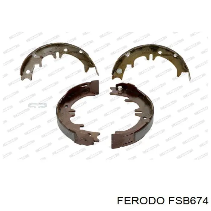 FSB674 Ferodo колодки ручника/стоянкового гальма