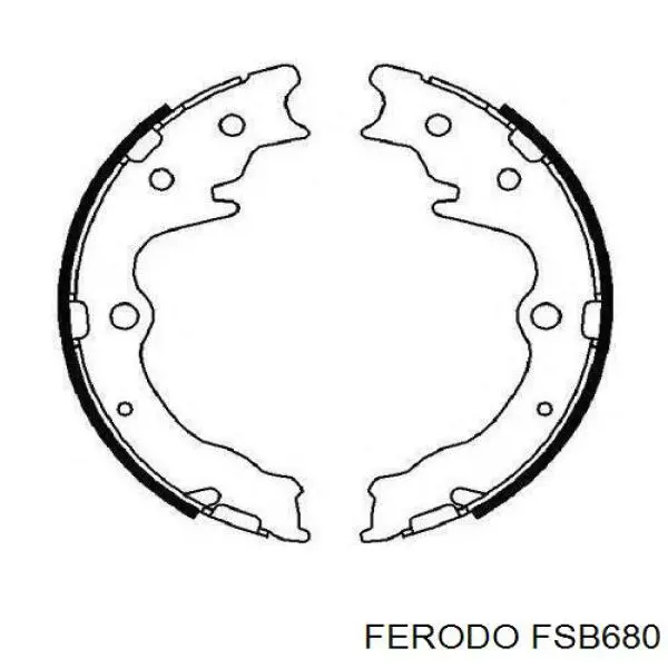 Колодки ручника / стоянкового гальма Ferodo FSB680 ціна, від 17.16 USD