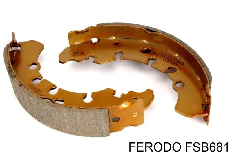 FSB681 Ferodo колодки гальмові задні, барабанні