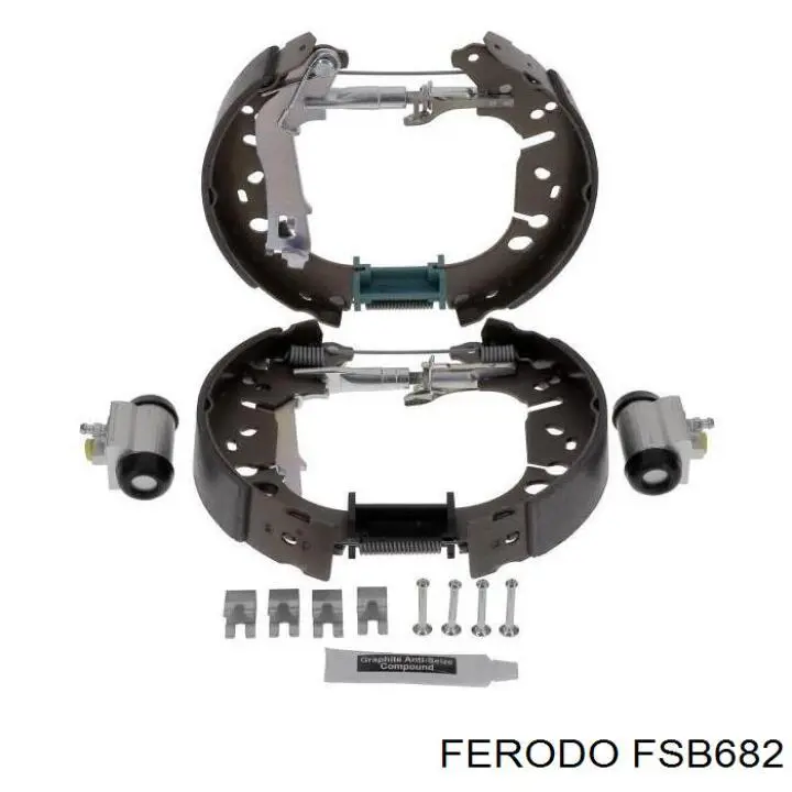 Колодки гальмові задні, барабанні Ferodo FSB682 ціна, від 26.70 USD