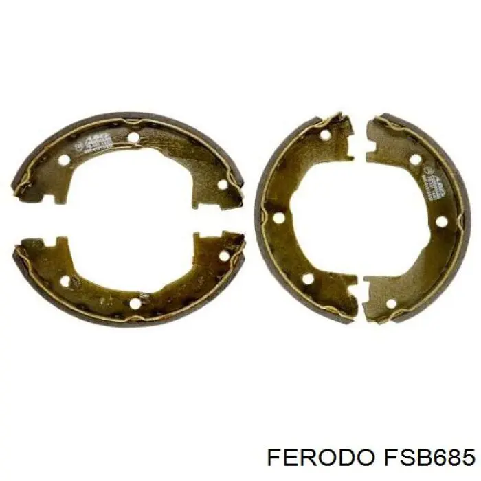 FSB685 Ferodo колодки гальмові задні, барабанні