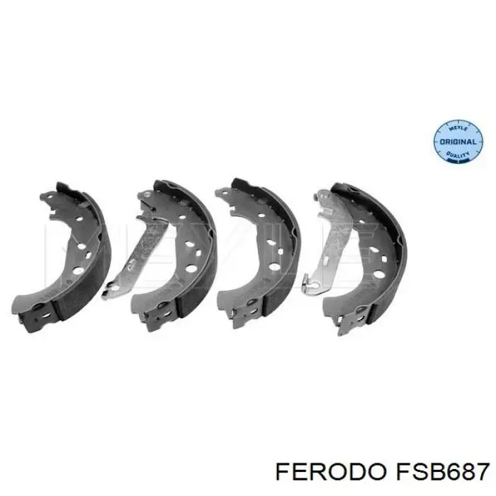 Колодки гальмові задні, барабанні Ferodo FSB687 ціна, від 29.76 USD