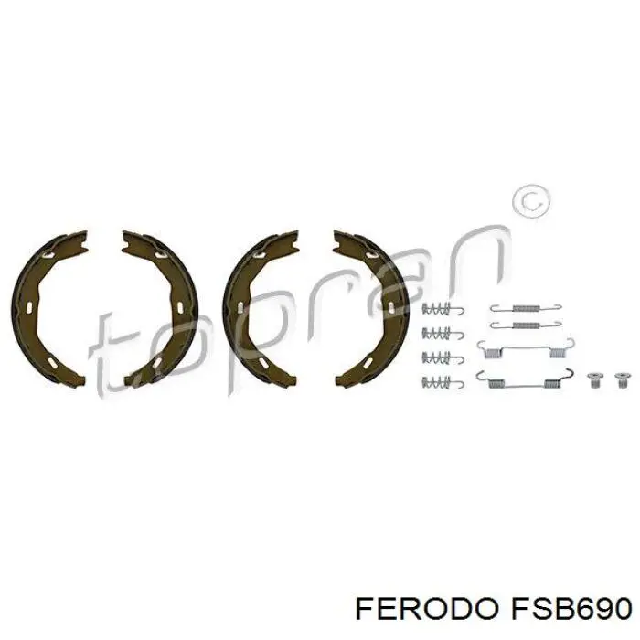 Колодки ручника FSB690 Ferodo