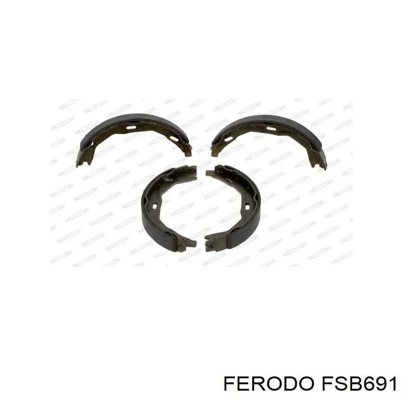 Колодки гальмові задні, барабанні FSB691 Ferodo