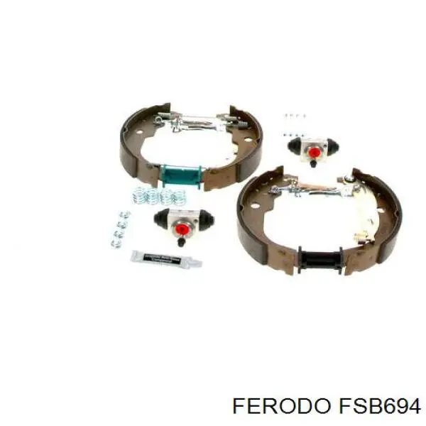 Колодки гальмові задні, барабанні FSB694 Ferodo