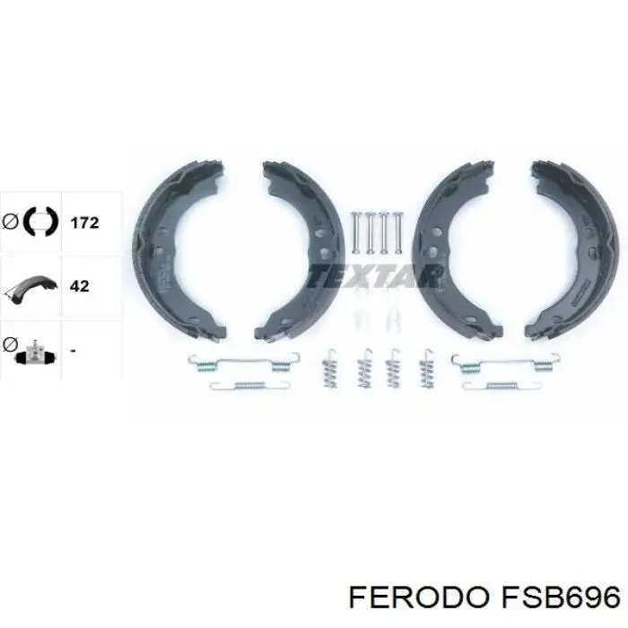Колодки ручника FSB696 Ferodo