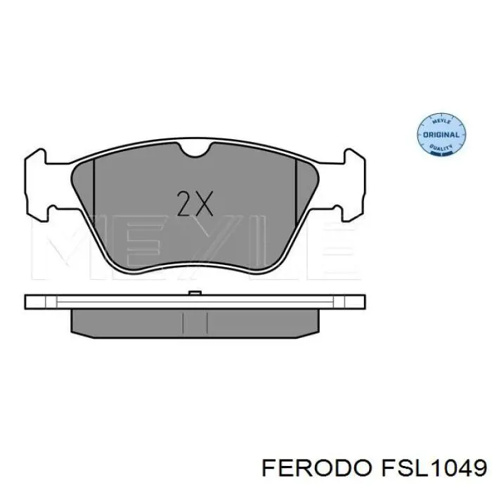 Купити FSL1049 Ferodo Колодки гальмівні передні, дискові