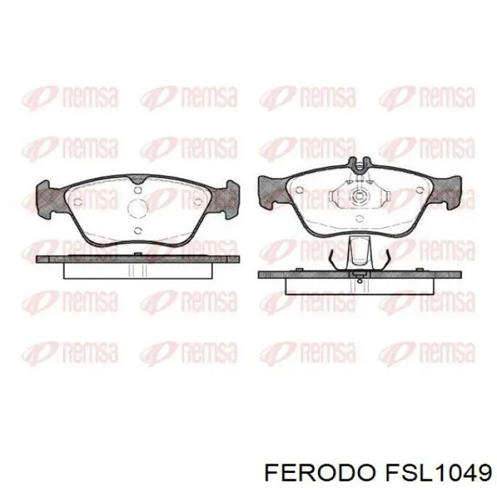 Передні тормозні колодки FSL1049 Ferodo