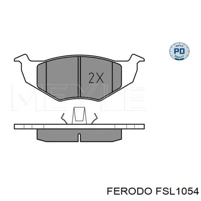 FSL1054 Ferodo колодки гальмівні передні, дискові