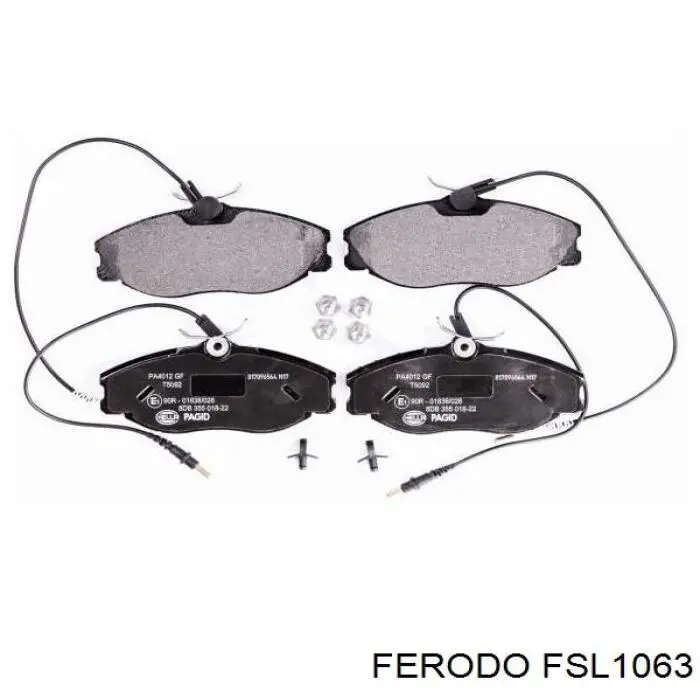 FSL1063 Ferodo колодки гальмівні передні, дискові