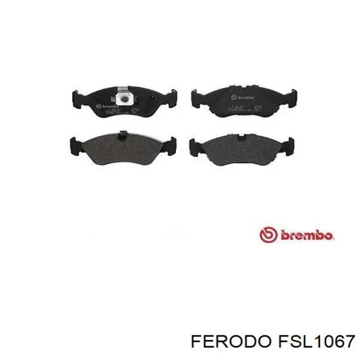 Купити FSL1067 Ferodo Колодки гальмівні передні, дискові