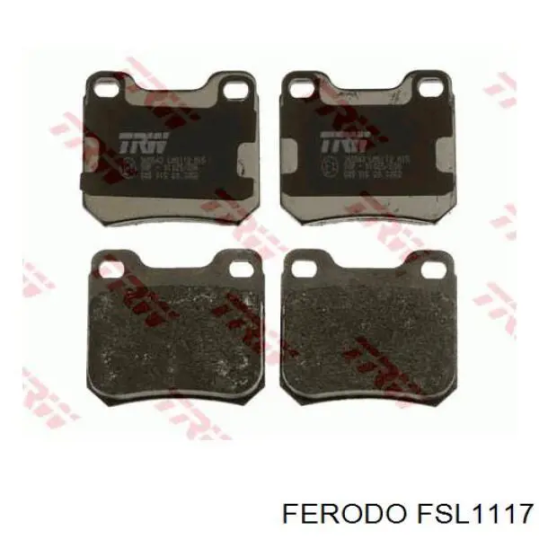 FSL1117 Ferodo колодки гальмові задні, дискові