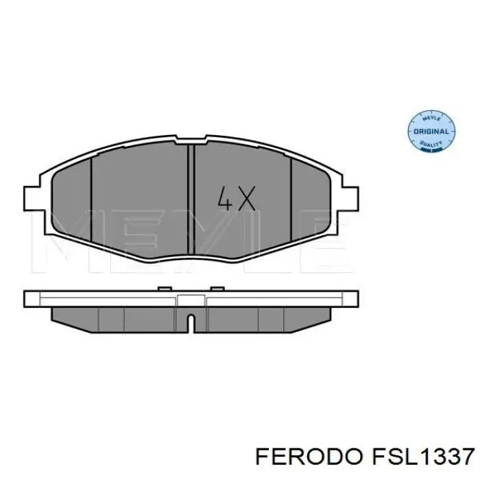 FSL1337 Ferodo колодки гальмівні передні, дискові