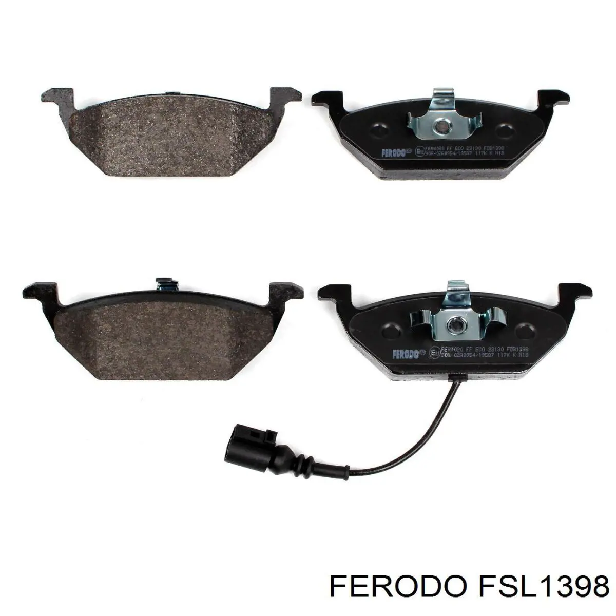 FSL1398 Ferodo колодки гальмівні передні, дискові