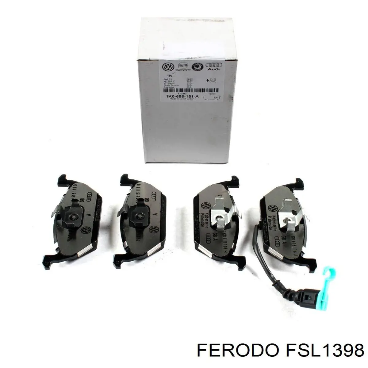 FSL1398 Ferodo Передні гальмівні колодки