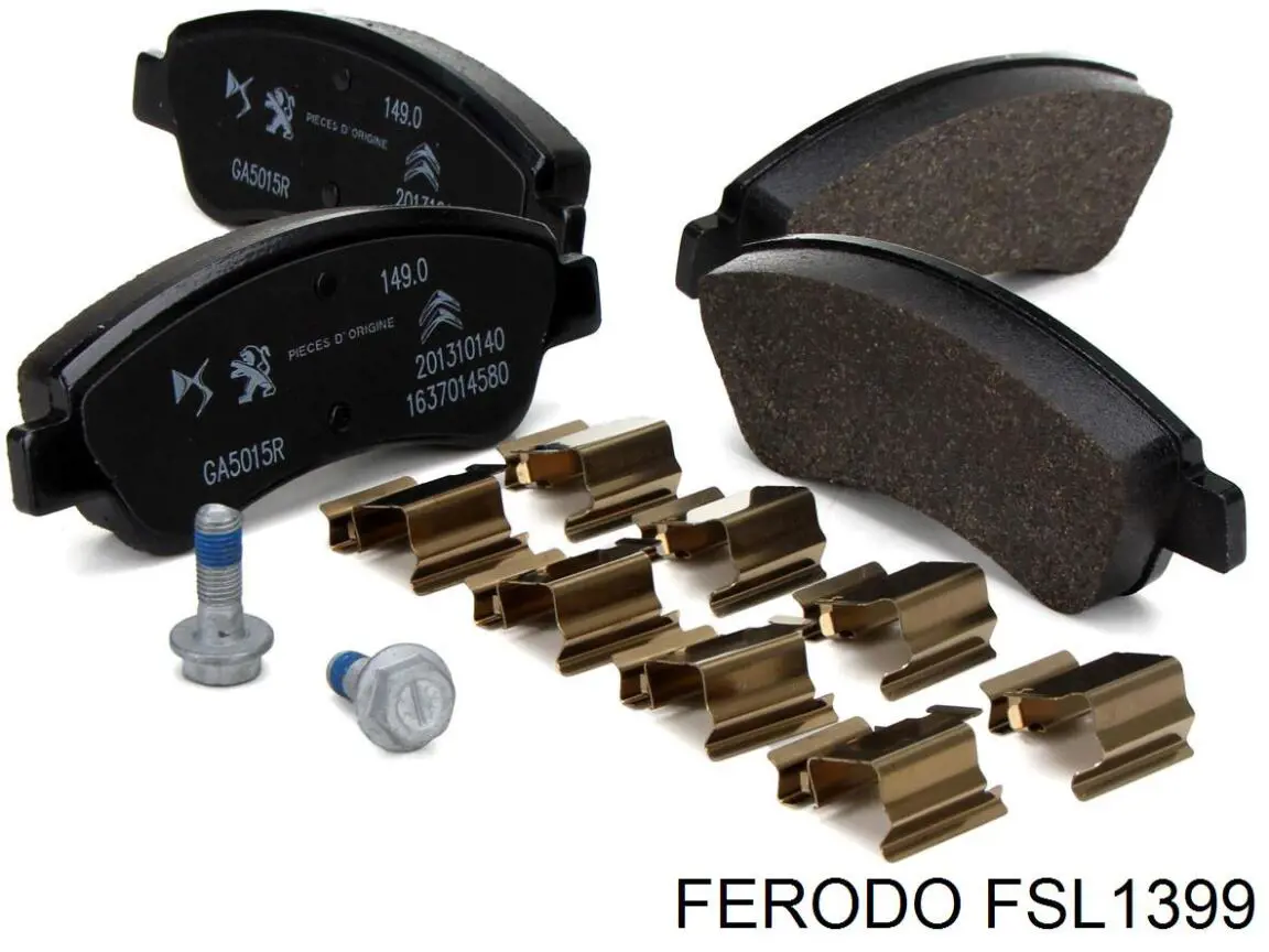 FSL1399 Ferodo Передні гальмівні колодки
