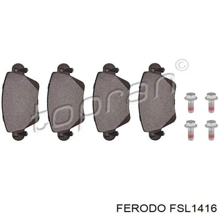 Задні дискові колодки Ferodo FSL1416