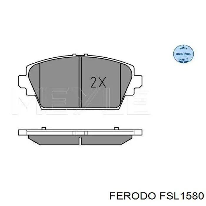 Купити FSL1580 Ferodo Колодки гальмівні передні, дискові