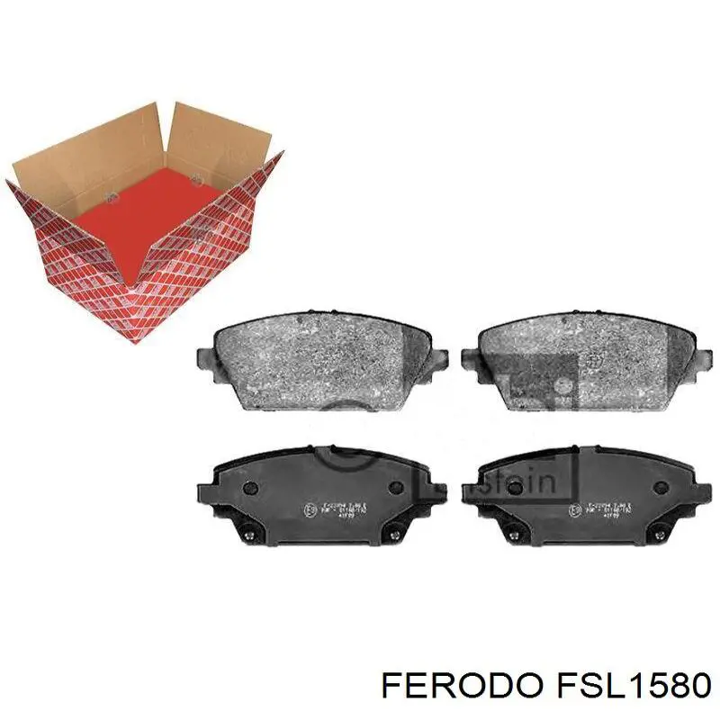 Передні тормозні колодки FSL1580 Ferodo