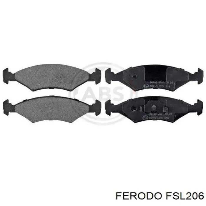 Передні тормозні колодки FSL206 Ferodo