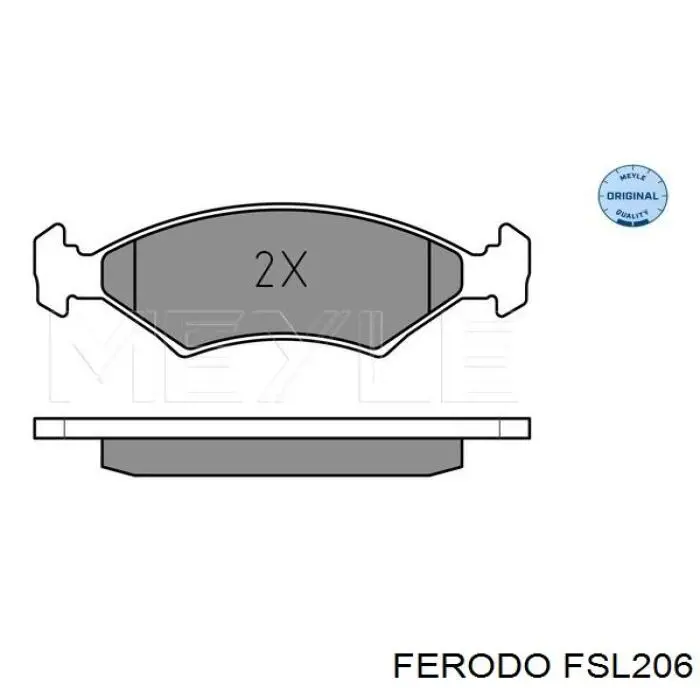 Гальмівні колодки Ferodo FSL206 ціна, від 14.26 USD