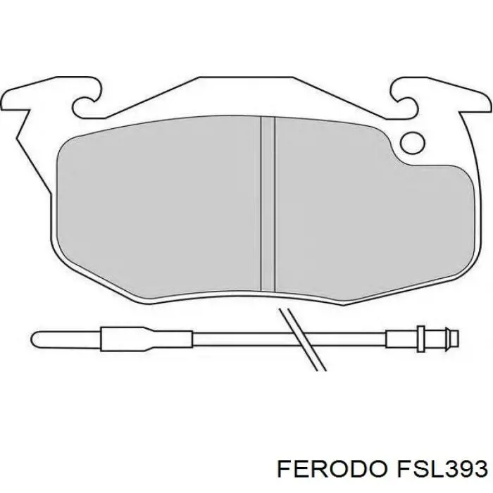 FSL393 Ferodo Передні гальмівні колодки