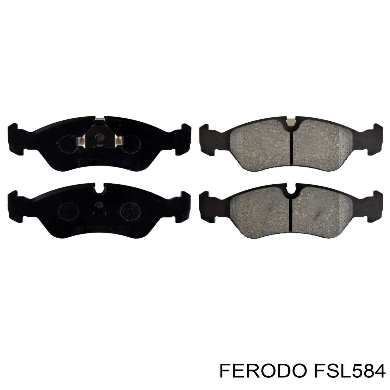 FSL584 Ferodo колодки гальмівні передні, дискові